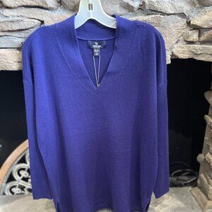 Lands' End Women's Cashmere Shawl Neck Sweater,  NWT